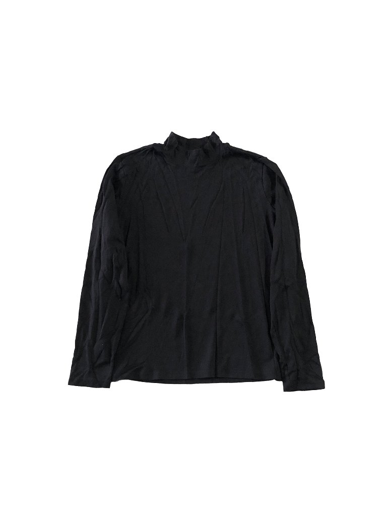 L.L. Bean Shirt Womens Xl Black Turtleneck Long Sleeve Supima Cotton Pullover